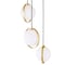 Cwi Lighting Da Vinci 3 Light Multi Light Pendant With Brass Finish 1153P16-3-169 - alternate 3